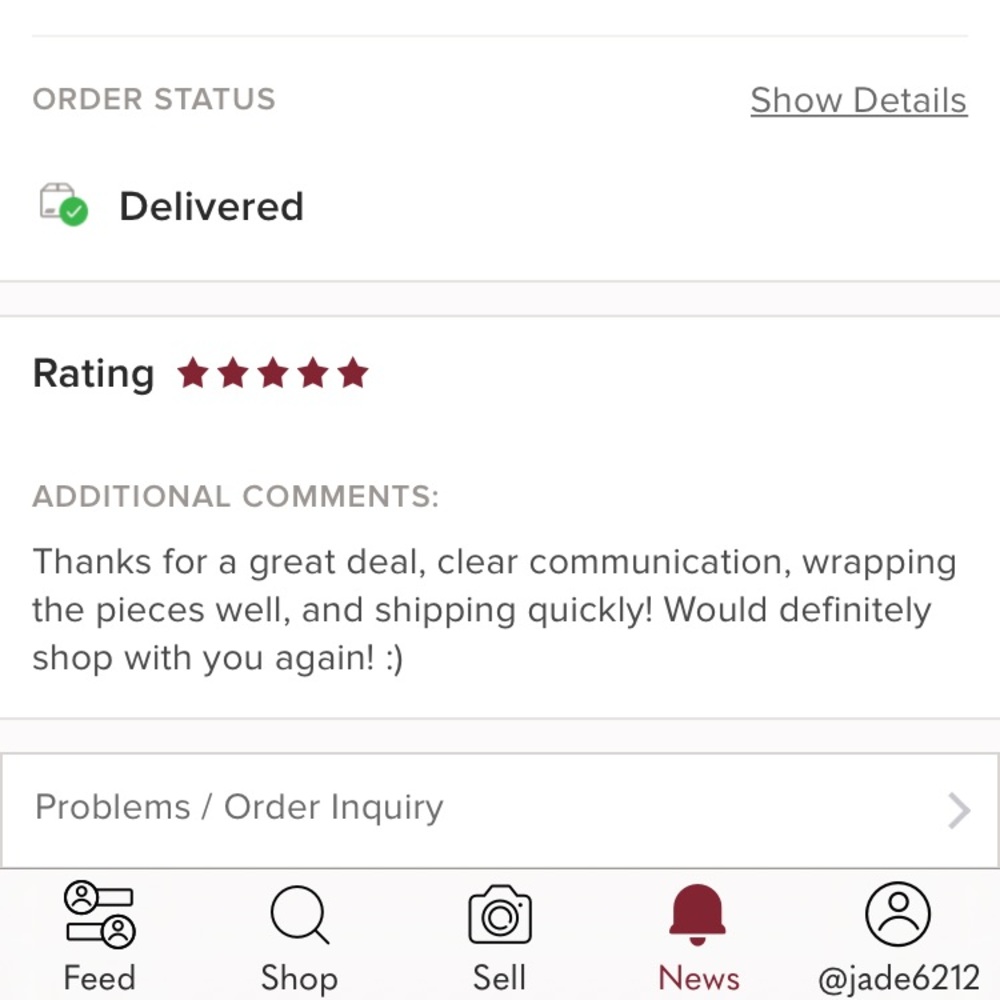 Shop Feedback